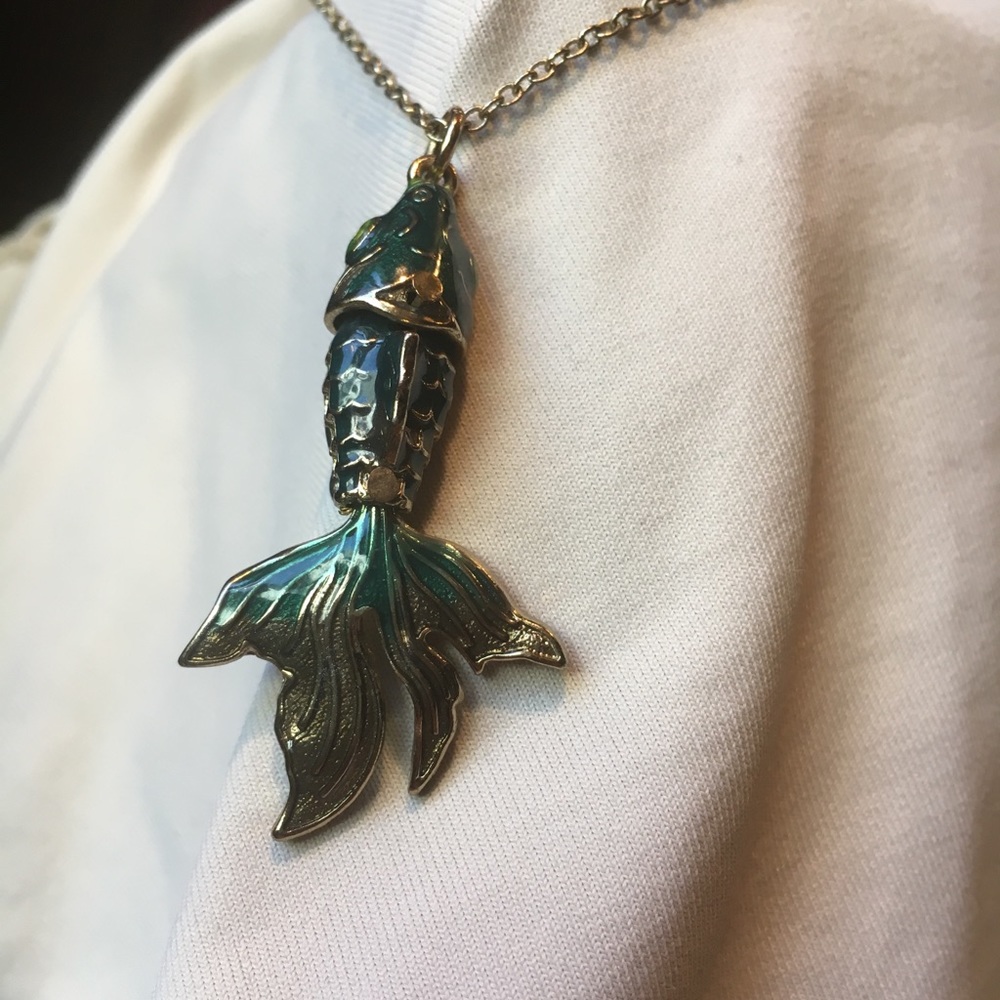 Enamel Koi Necklace